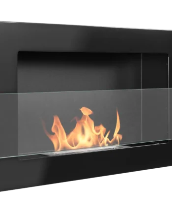 Biopejse Til Vægophæng 650x400x120mm Med Glas Sort Glans