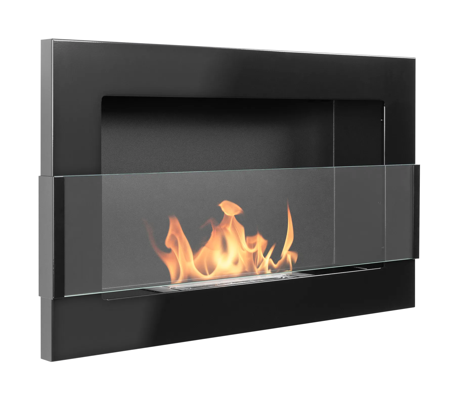 Biopejse Til Vægophæng 650x400x120mm Med Glas Sort Glans