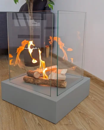 Gulvmodel Fritstående Biopejse 400x400 Mm Grå Mat