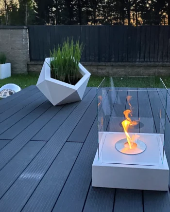 Gulvmodel Fritstående Biopejse 400x400 Mm Hvid Mat