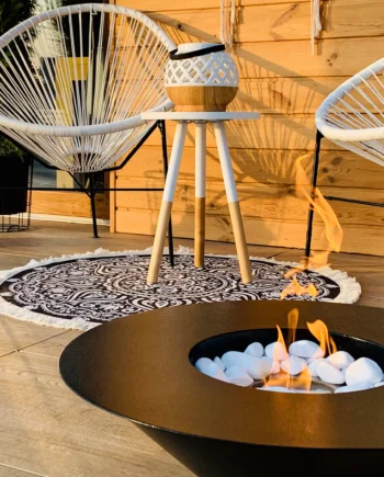 Gulvmodel Fritstående Biopejse   600 Mm Sort Mat