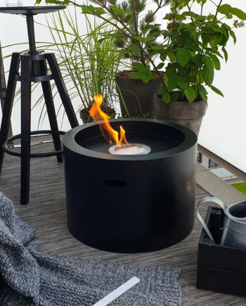 Gulvmodel  Fritstående Biopejse   475 Mm Sort Mat