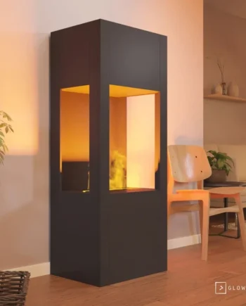 Böll Sort Omc 400   Fritstående Vanddamp Pejs