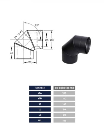 Bøjning 90 Grader Cc-deco 100-150