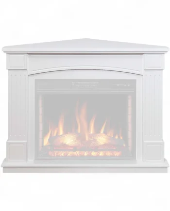 Boston Hjørne Fritstående Pejseramme Hvid