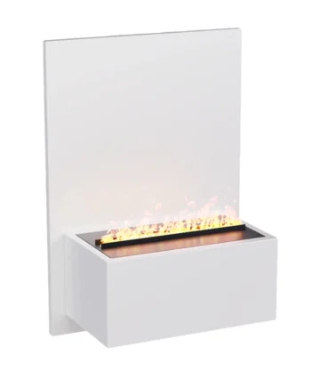 Brekke Hvid Væghængt Vanddamp Pejs