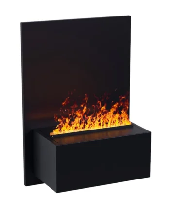 Brekke Sort Væghængt Vanddamp Pejs