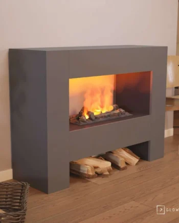 Fallada Grå Omc 600   Fritstående Vanddamp Pejs