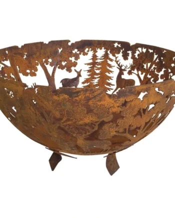 Fire Bowl Laser Cut Rust