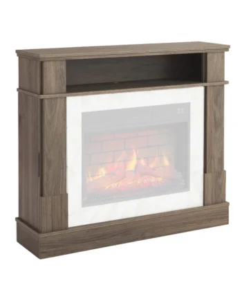 For Living Fireplace Mantel   Grey Oak  Frame Only