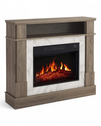 For Living Fritstående Elpejs Grå Eg