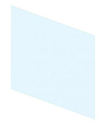 Fuldt Glas På én Side 1100 Mm