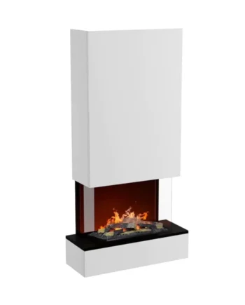 Hölderlin Høj Hvid Omc 600   Væghængt Vanddamp Pejs