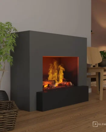 Hauptmann Grå Omc 600   Fritstående Vanddamp Pejs