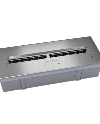 Icon Fires Mid Burner Steel