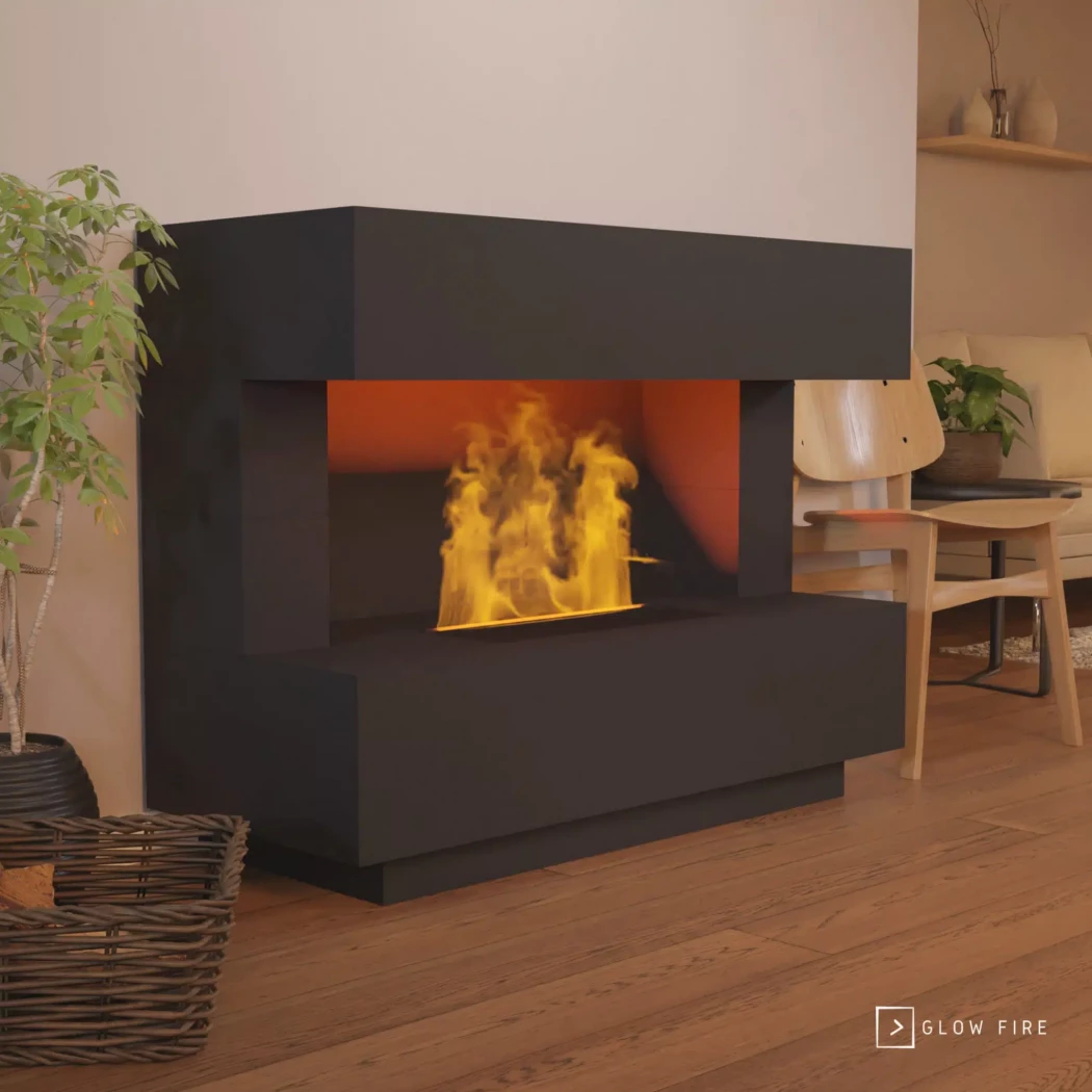 Kant Sort Omc 600 Fritstående Vanddamppejs