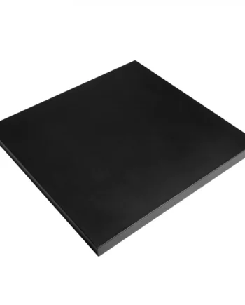 Låg Til Lille Kvadratisk Gaspejs Ildbord   Stål Sort