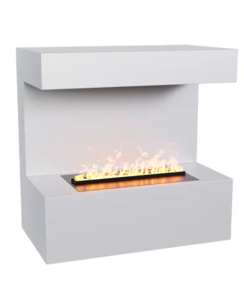 Late Hvid Væghængt Vanddamp Pejs