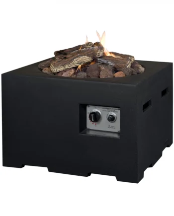 Lille Kvadratisk Ildbord Sort