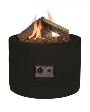 Rundt Ildbord Gaspejs Sort