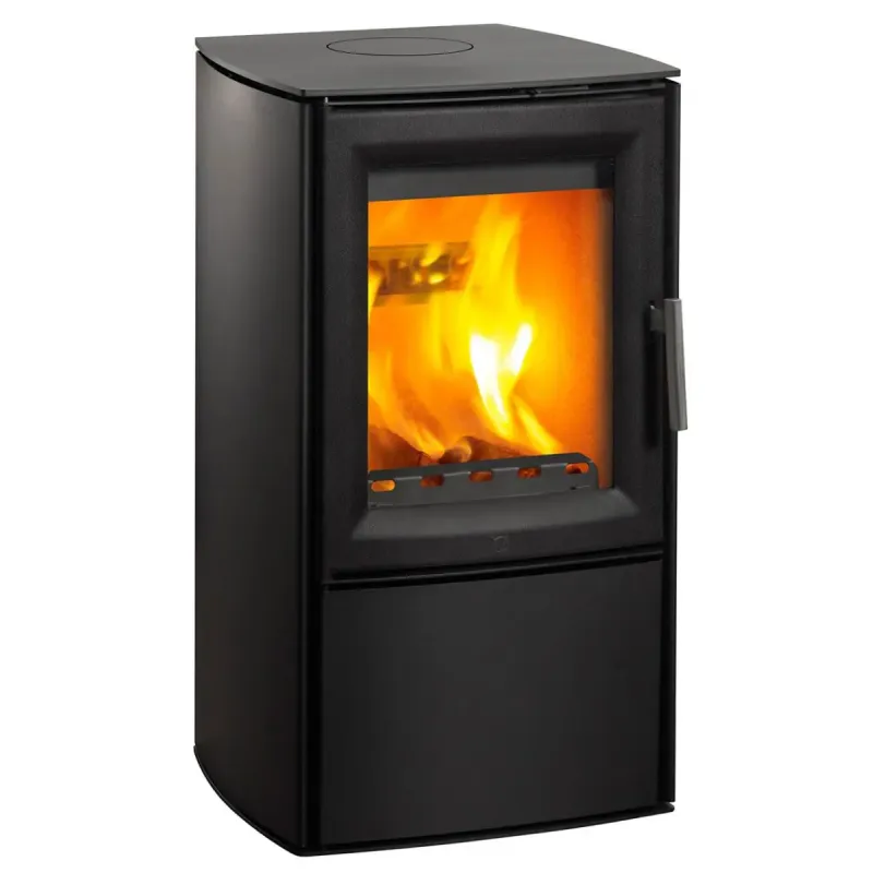 Varde Aura   Stål Sort Brændeovn