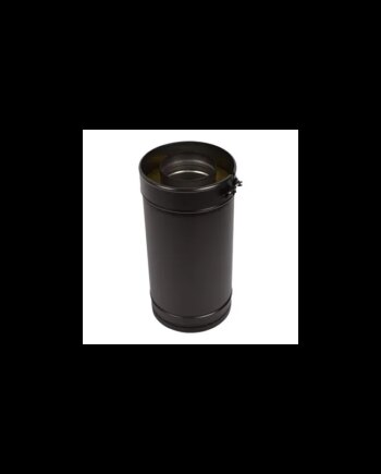 Varde Skorsten Sektion 50 Cm Sort  ø250mm Med Spændebånd