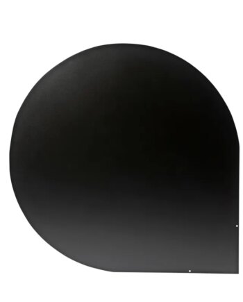 Varde Stålgulvplade  Dråbeform Sort    Sælges Kun Sammen Med Køb Af Varde Brændeovn