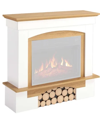 Woodley Hvid   Naturlig Eg Pejseramme   Mdf